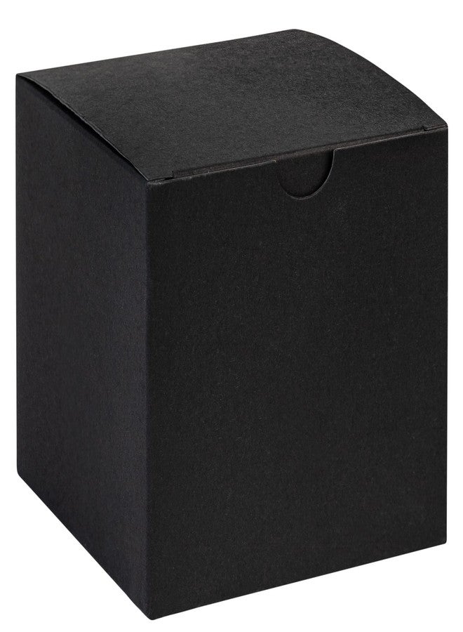 Hammont Cube Black Gift Tuck Top Boxes (18 Pack) | 4x4x4” Small Paper Boxes | for Party Favors, Cupcakes, Weddings, Birthday & Christmas - Image 1